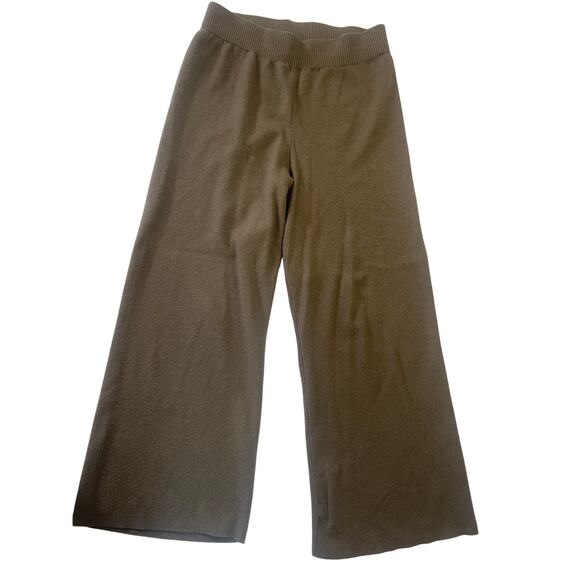 Sioni Wide Leg Cropped Pull On Pants Elastic Waist - Size Women's Small - Picture 1 of 8